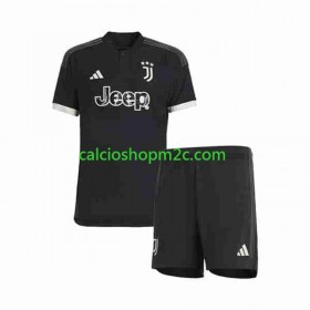 Juventus Bambino Maglia Terza 2023/2024 Manica Corta (+ Pantaloncini)